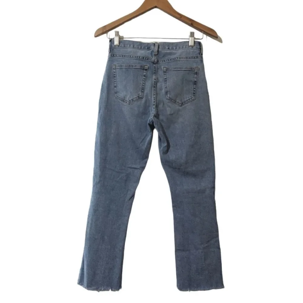 Everlane High Rise Kick Crop Light Wash Size 26 - Picture 2 of 5